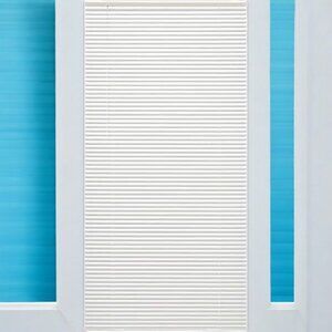 35"W x 72"L Alabaster Cordless Light Filtering Vinyl Mini Blind